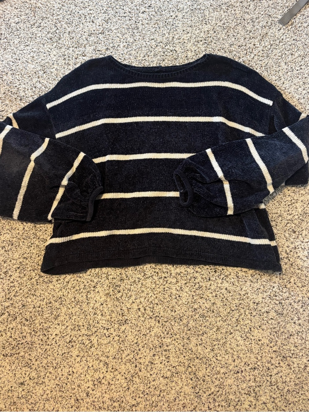Navy striped sweater